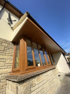 black half round guttering