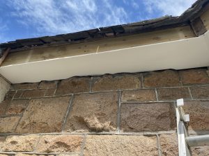 soffit rteady for cement finish to the wall